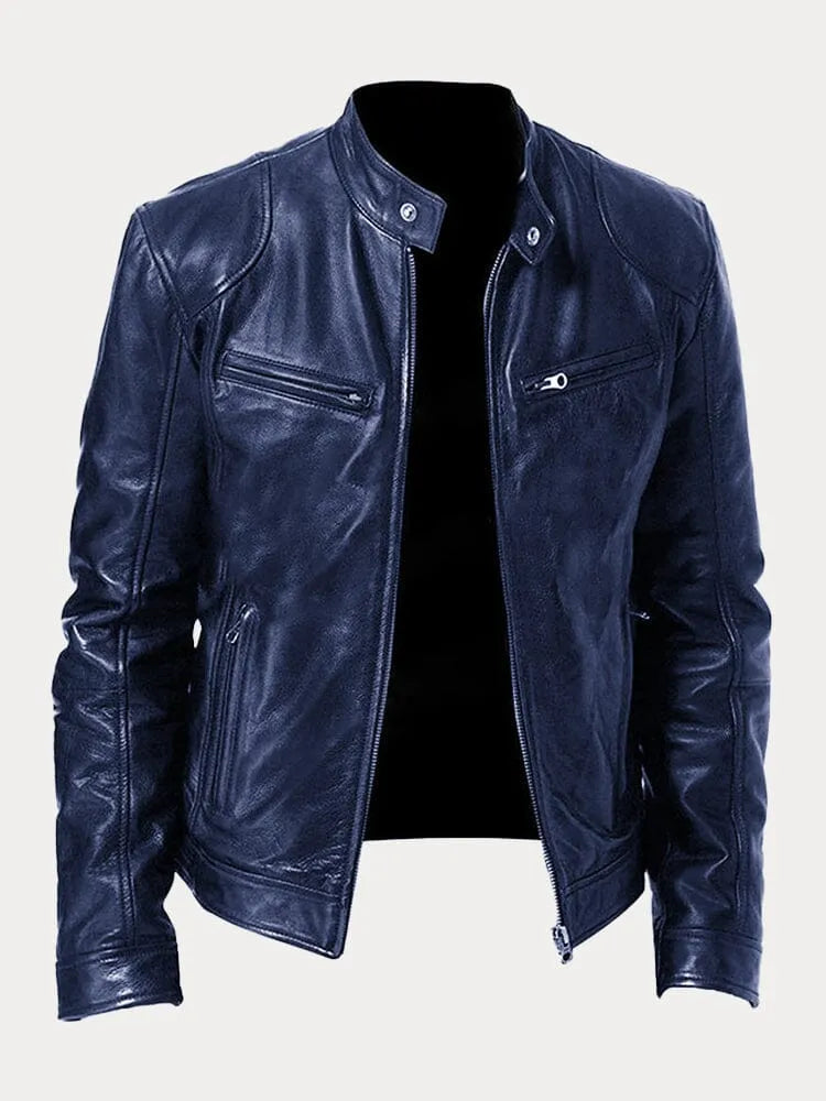 MAXIMILIAN | CHAQUETA CASUAL DE CUERO