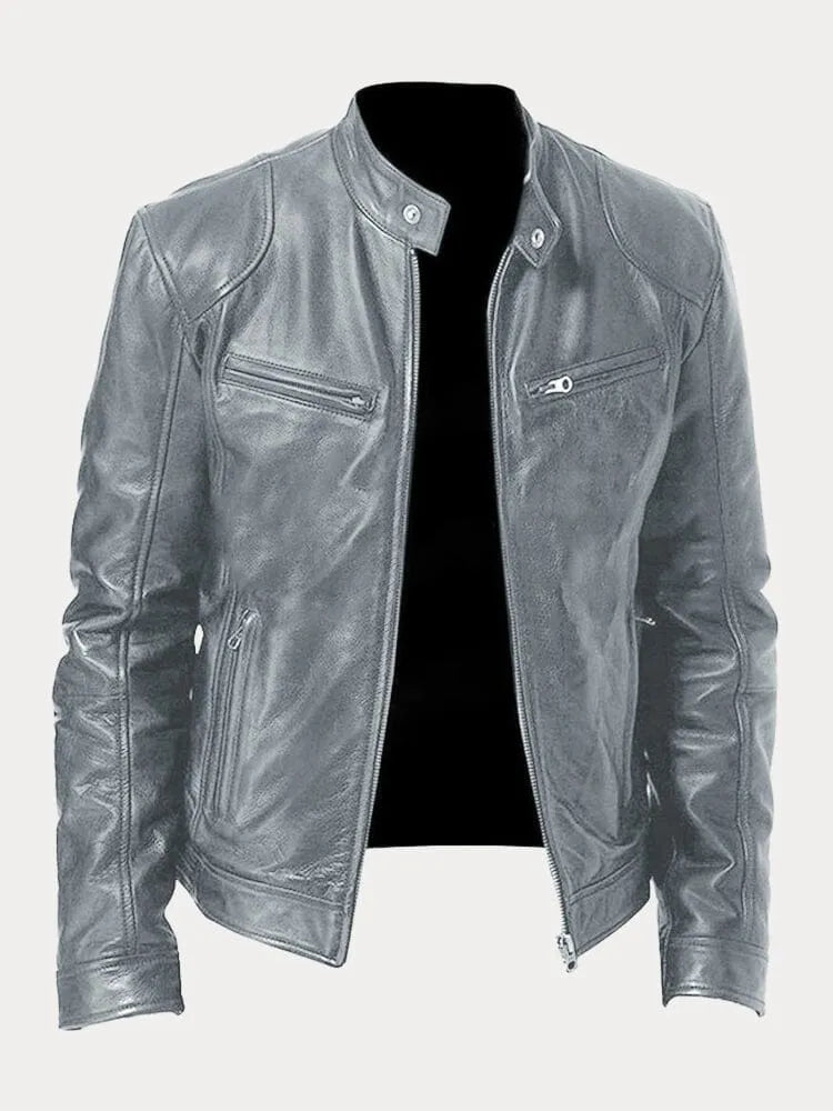 MAXIMILIAN | CHAQUETA CASUAL DE CUERO